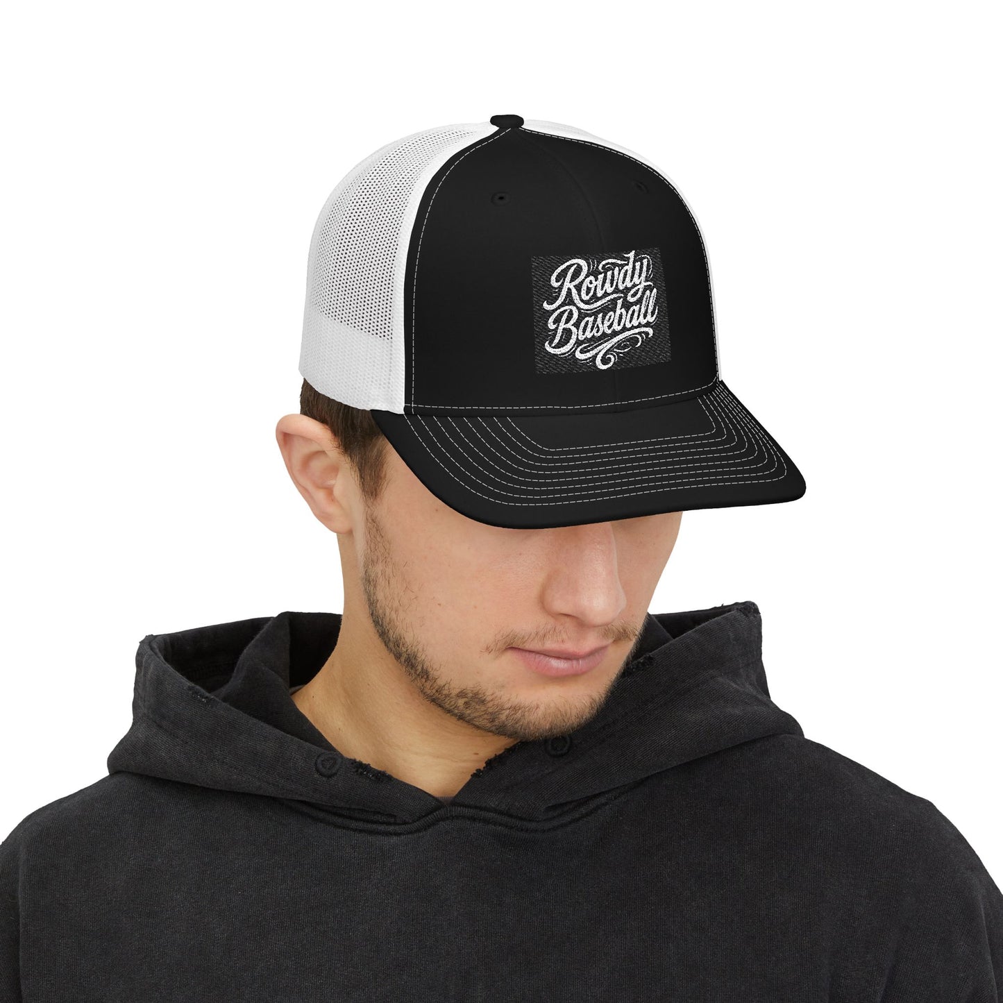 Rowdy Baseball Snapback Trucker Hat